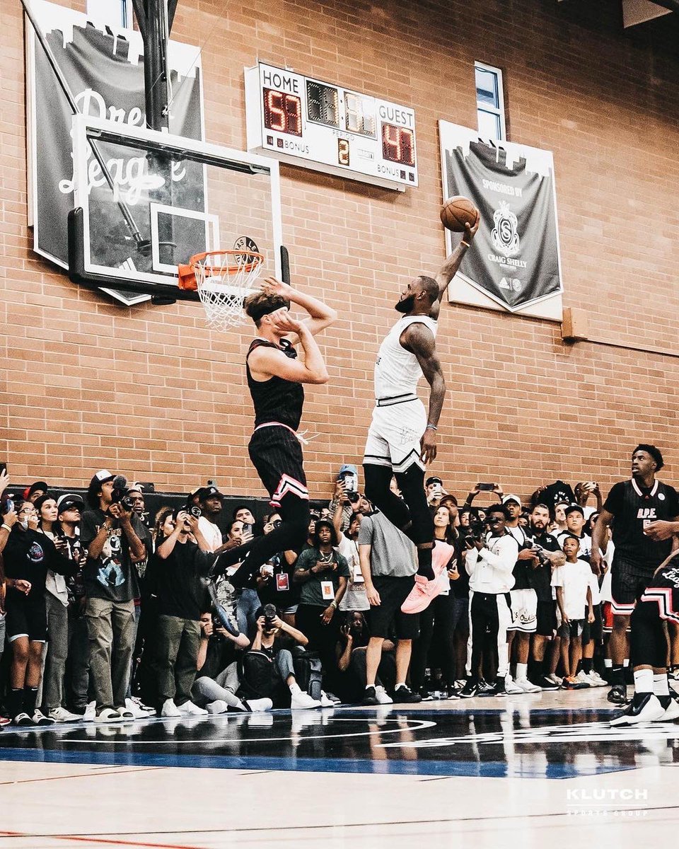 PlantedCo's tweet photo. LBJ X DREW 👀 @kingjames giving us a lil bit of a taste for what is to come for season XX. #LBJ #DrewLeague #NBA https://t.co/HXmvGvKB40