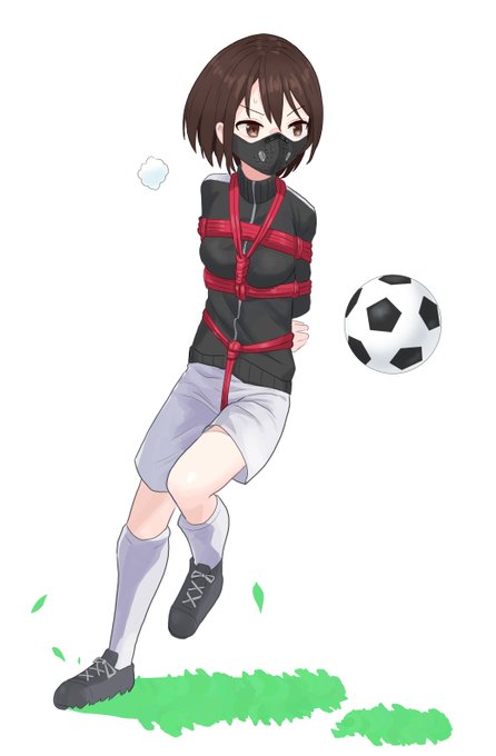 PKpk様(https://t.co/6Q377cM19C)の小説、『女子サッカー部リブレストレーニング』の挿絵を担当させていただきました。

サッカー部女子の拘束下・呼吸制御下での強制スポーツ競技といったキーワードにピンと来た方、必読です!

前半 https://t.co/u8Z4keAym3
後半 https://t.co/rbhoFjQgIK 