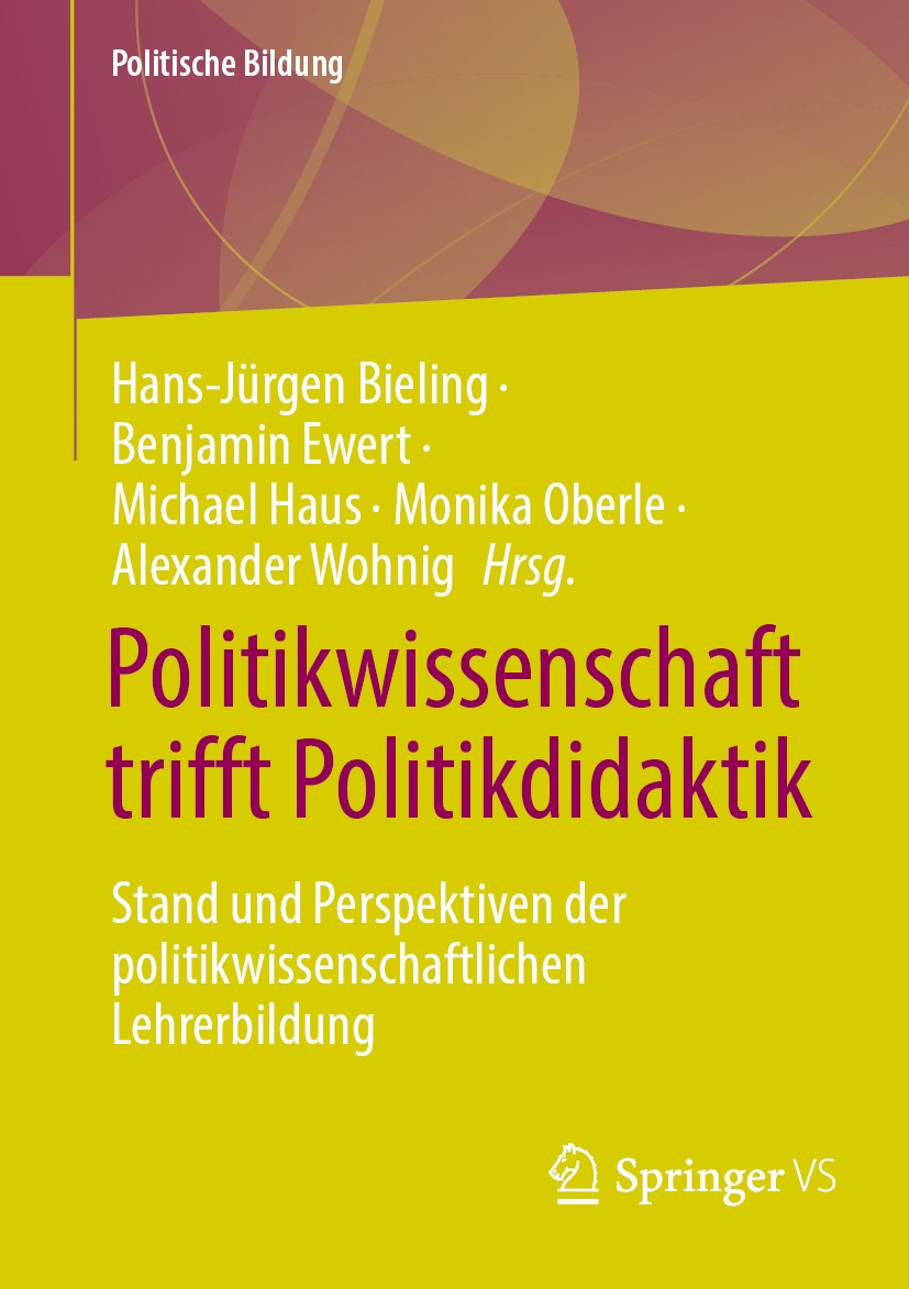 Neu bei <a href="/Springer_VS/">Springer VS</a>: #Politikwissenschaft trifft #Politikdidaktik, herausgegeben von Hans-Jürgen Bieling, @benj_ewert, Michael Haus, <a href="/kankudai2017/">Monika Oberle</a> und @alexwohnig. Der Band setzt sich mit der politikwissenschaftlichen #Lehrerbildung fundiert auseinander.
link.springer.com/book/10.1007/9…