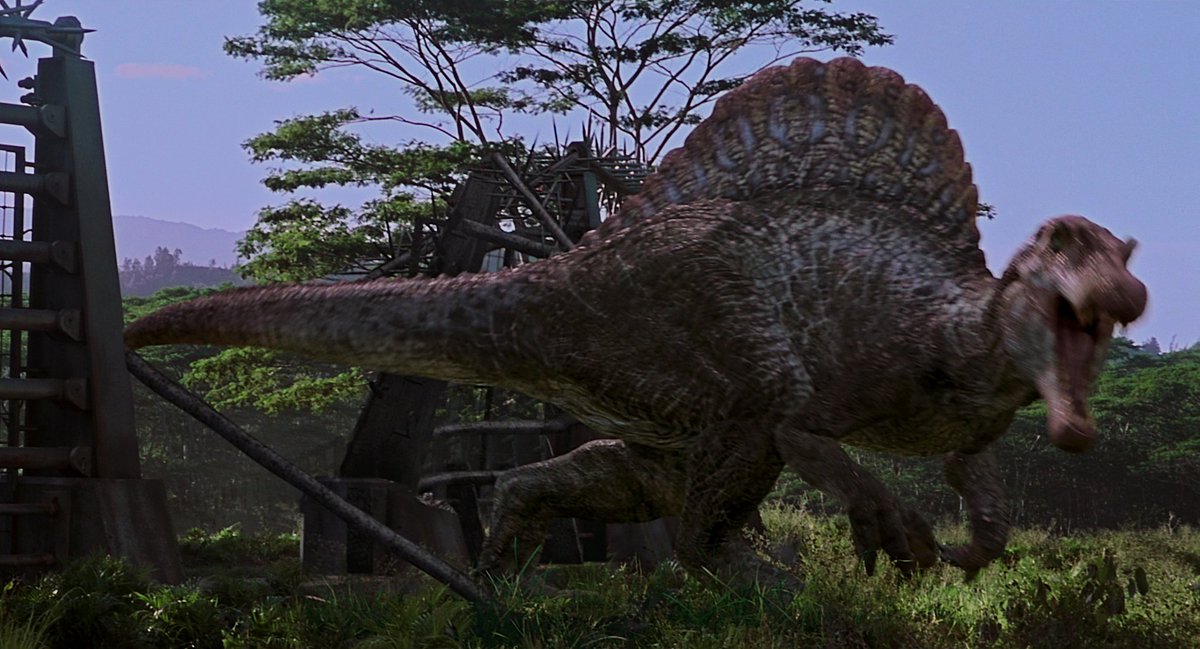 JurassicVault's tweet photo. Happy 21st anniversary to the third film in the franchise, Jurassic Park III

#JurassicParkIII #Dinosaurs #Spinosaurus #IslaSorna #WilliamHMacy #SamNeill #TrevorMorgan #TéaLeoni #AlessandroNivola https://t.co/nGB8l1Ue9V