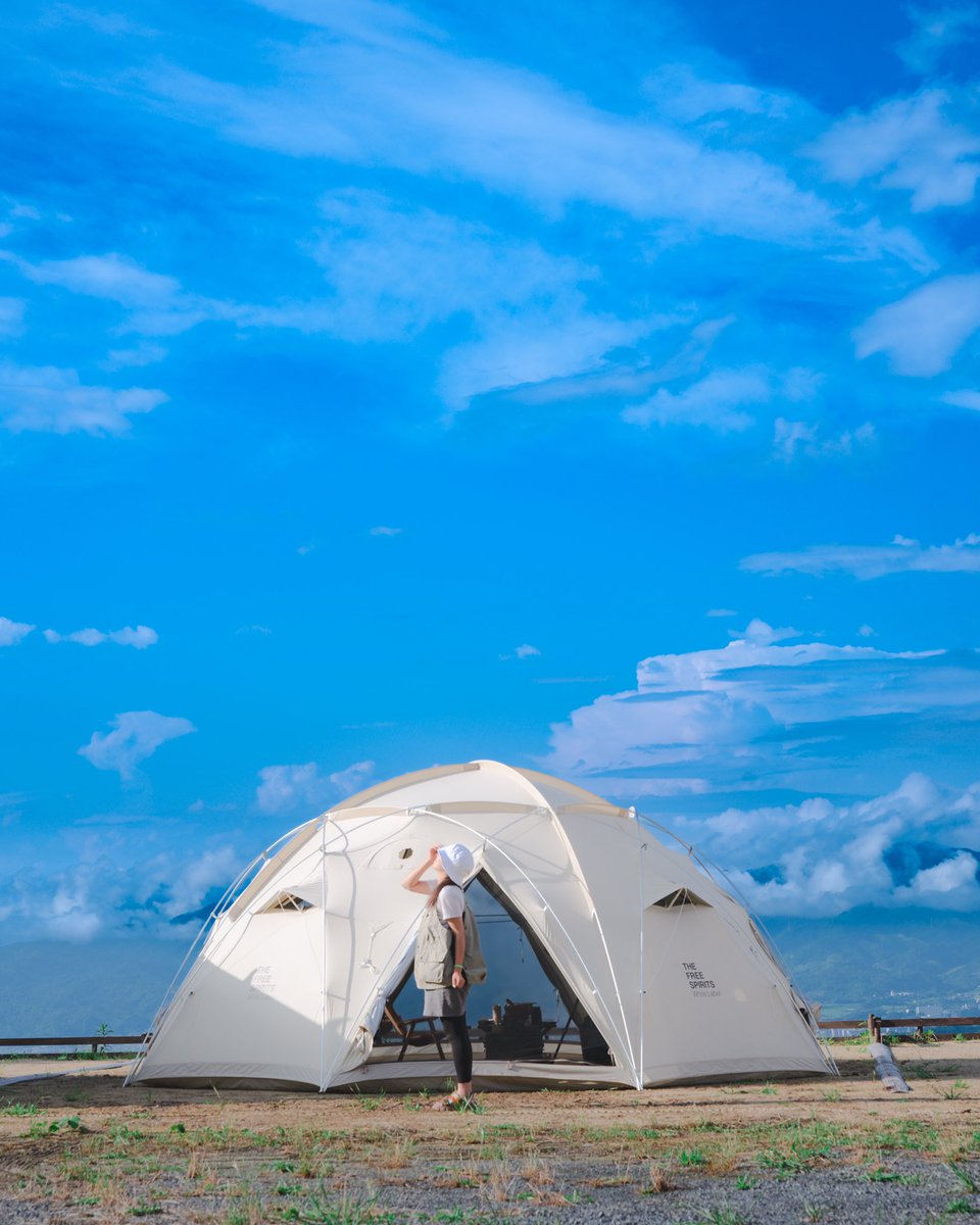 arrowcider's tweet image. いい感じの晴れ間でした！夜は曇りましたけど…標高も高いので夜は結構涼しいキャンプ場です。晴れたら夜景も綺麗に見えます。#ナインビレッジ #キャンプ #キャンプ場 #キャンプ好きと繋がりたい #キャンプギア #キャンプ女子