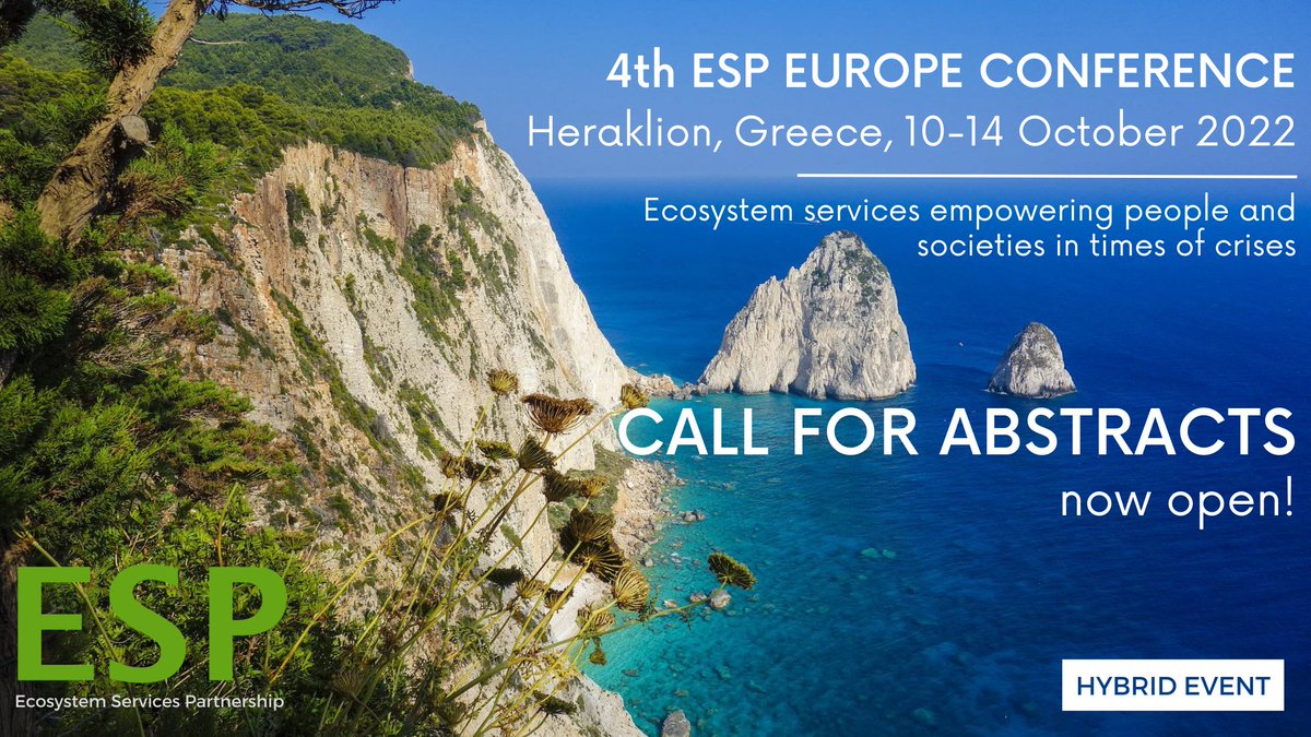 WAN_LIFEIP's tweet photo. There are still 2 weeks left to get your abstracts in for the @ESPartnership Conference 2022.

This is a hybrid conference, so online presentations are possible. Look our for our session (T18c) on integrated models for ecological restoration

https://t.co/L1HhYP9TuX https://t.co/ocCHvr2GxG