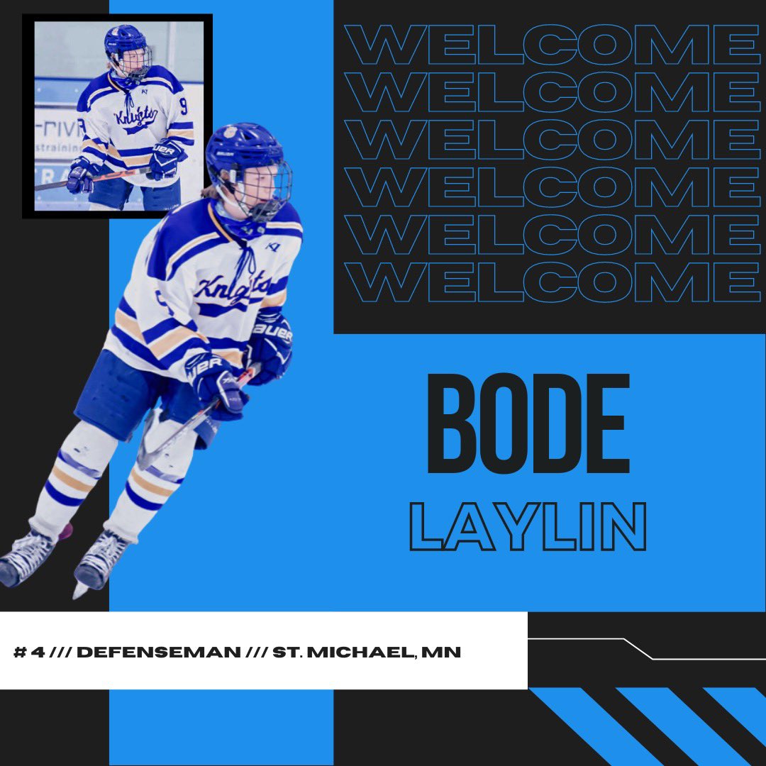 NCA_Knights's tweet image. 🚨 Knights Signing 🚨 
Please welcome, 16U defenseman, Bode Laylin.

Welcome Bode!

#KnightsSigning