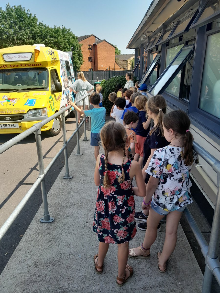 Cooling down with an ice cream treat - thanks to the PTA