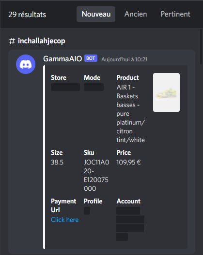 CG : @ThunderNotifyEU <a href="/LuckifyFrance/">Luckify France</a> 
 
Bot : <a href="/Gammaofficial/">Gamma</a> 
 
Proxy : <a href="/Lemon_Proxies/">LemonProxies</a>
 <a href="/TheLemonClub_/">LemonClub</a>