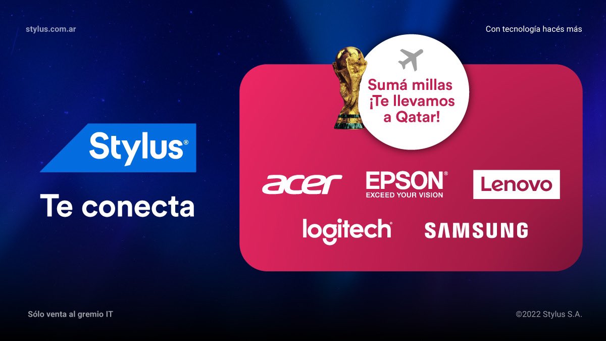 stylussa's tweet photo. Stylus te conecta 😉💯 #acer #epson #logitech #lenovo #samsung #adata #AMD #asus #benq #brother #evea #gigabyte #hikvision #haier #hpe #imilab #intel #intelaid #iris #kieslect #lexmark #msi #microsoft #motorola #teltonika #redbull #ring #trimaker #xiaomi #xpg #zowie https://t.co/iS3jbjpBQD