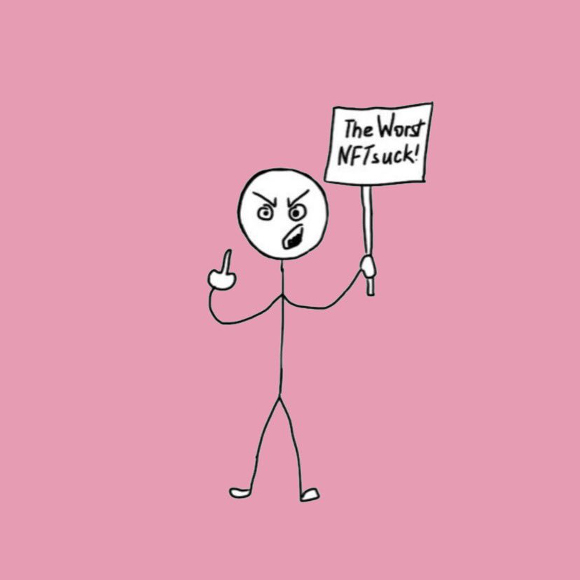 The art work can only get worse 😏

At least this protestor is right for once

#sneakpeak #NFT #NFTCommmunity