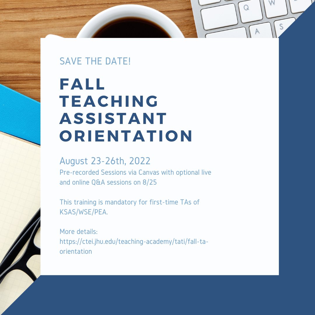 JHU Teaching Academy tweet media