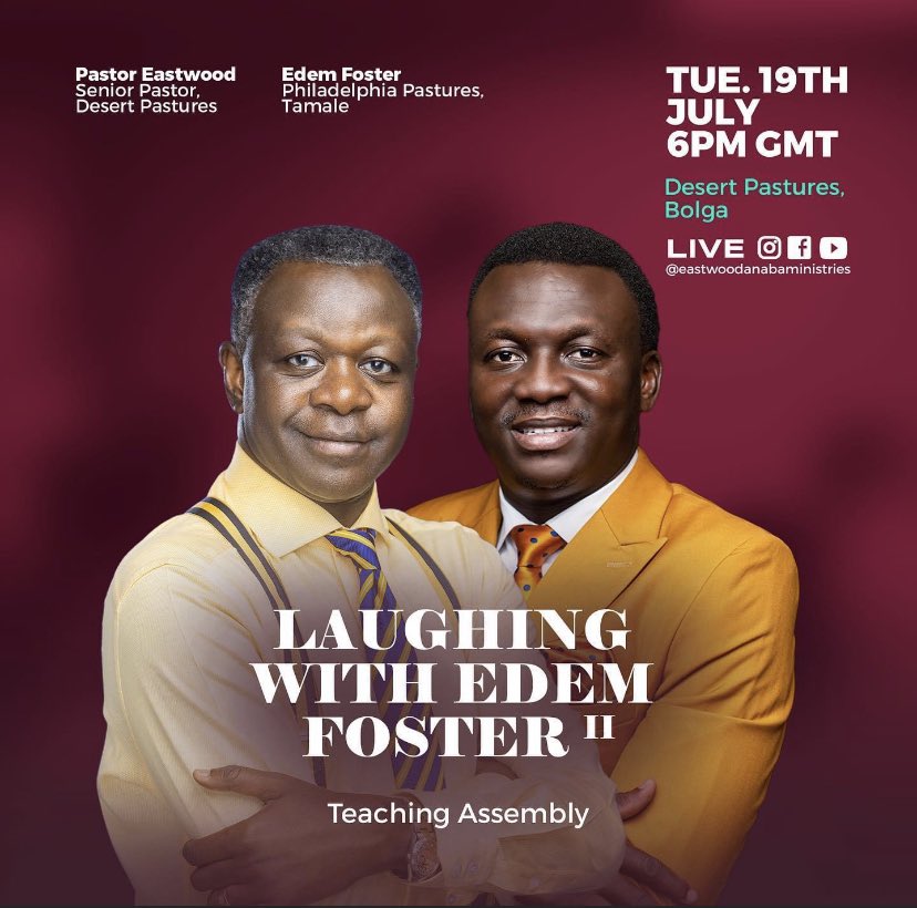 eastwoodanaba's tweet photo. Tomorrow at the Desert Pastures, Bolgatanga.
#PastorEastwood #TeachingAssembly https://t.co/VLZfnlHHdL