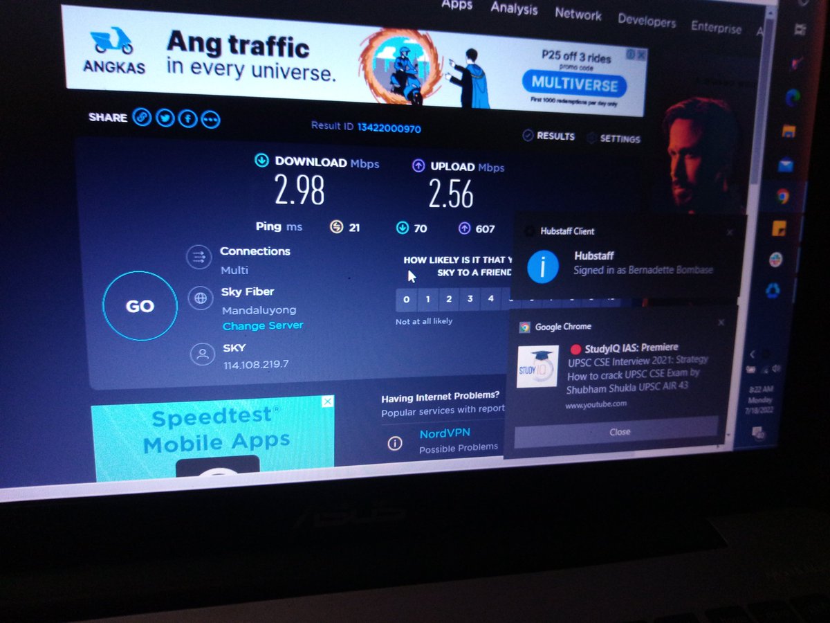 Ang hina naman ng internet namin. Please fix ASAP.