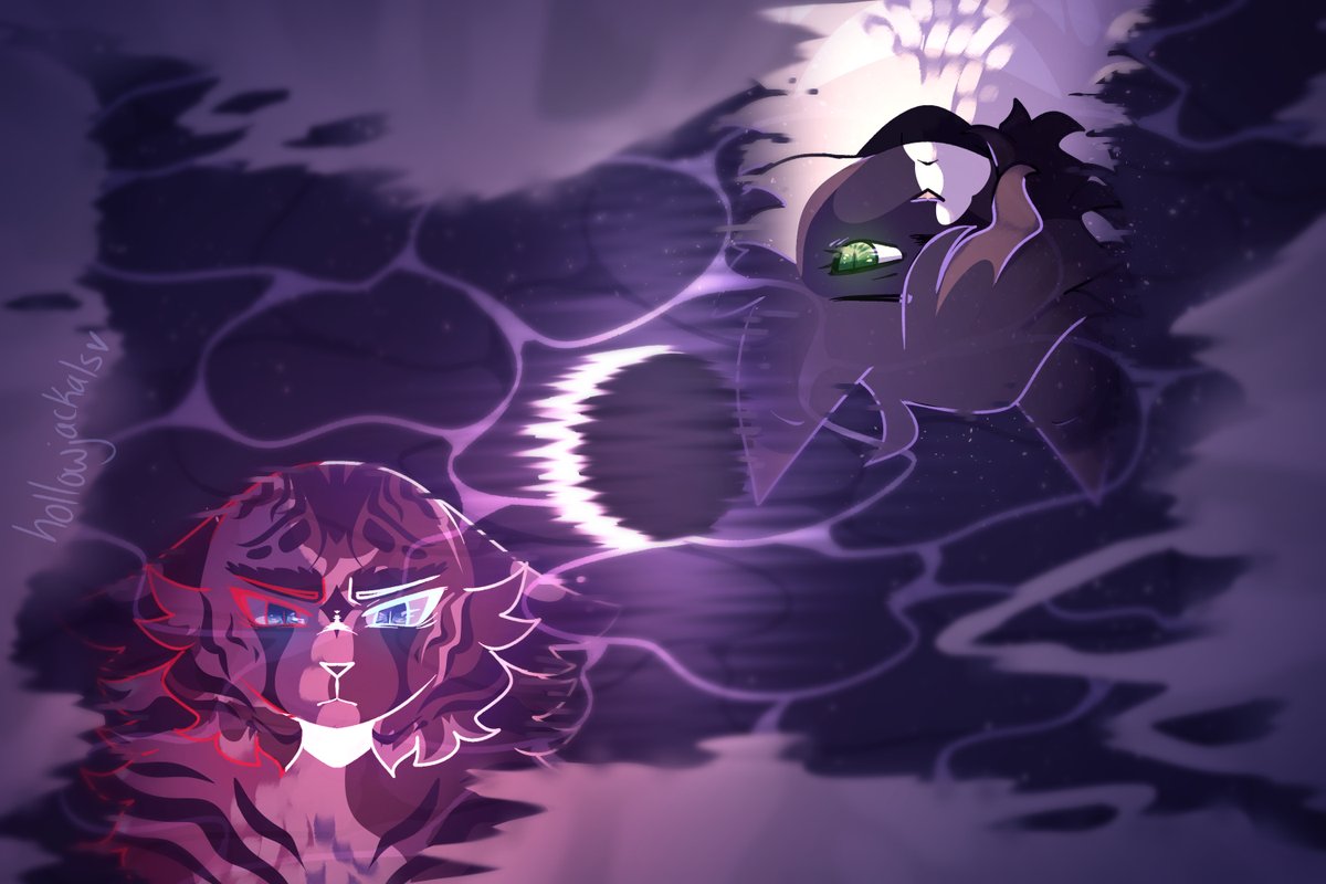 hollowjackals's tweet photo. Some #warriorcats stuff, both canon and original stuff :] 
[Hollypaw belongs to Kai_H on Wayward in the second image, the Mapleshade on the left was done by @SunKissedBeetle, and Tigerdawn is owned by FenrisWheel on Wayward in the final image!] https://t.co/bZvY3e3WqI