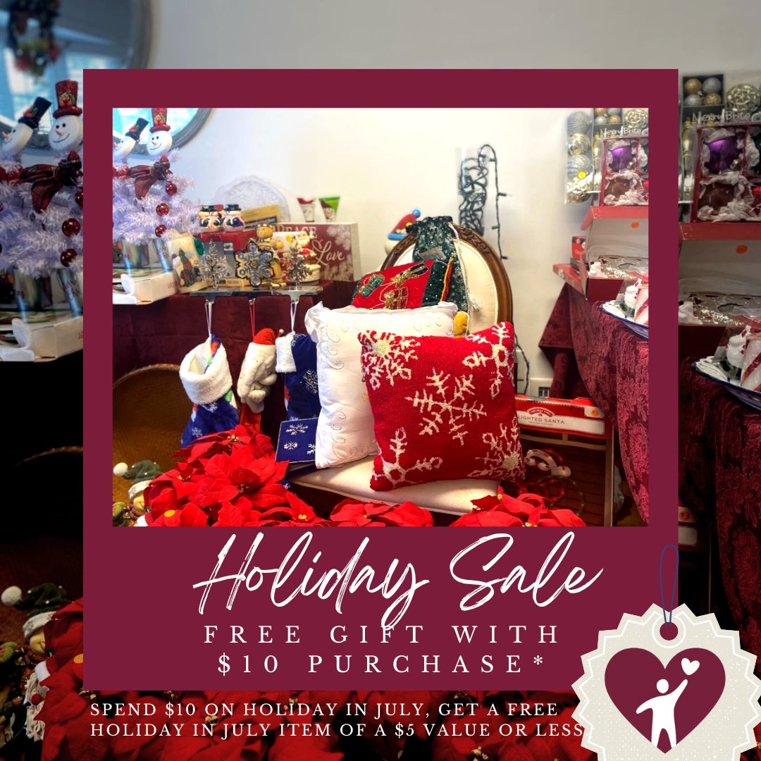 nfsb_nutley's tweet photo. Our Holiday in July event continues until Sat, July 23rd! Spend $10 on Holiday in July, get a FREE Holiday in July item of a $5 value or less. Also, children's clothing is 3/$1 from 7/18 - 7/23. Excludes tagged items. [LINK IN BIO]
#holidayinjuly #nfsb #nutley #nfsbshop https://t.co/7IQzYwmVQY