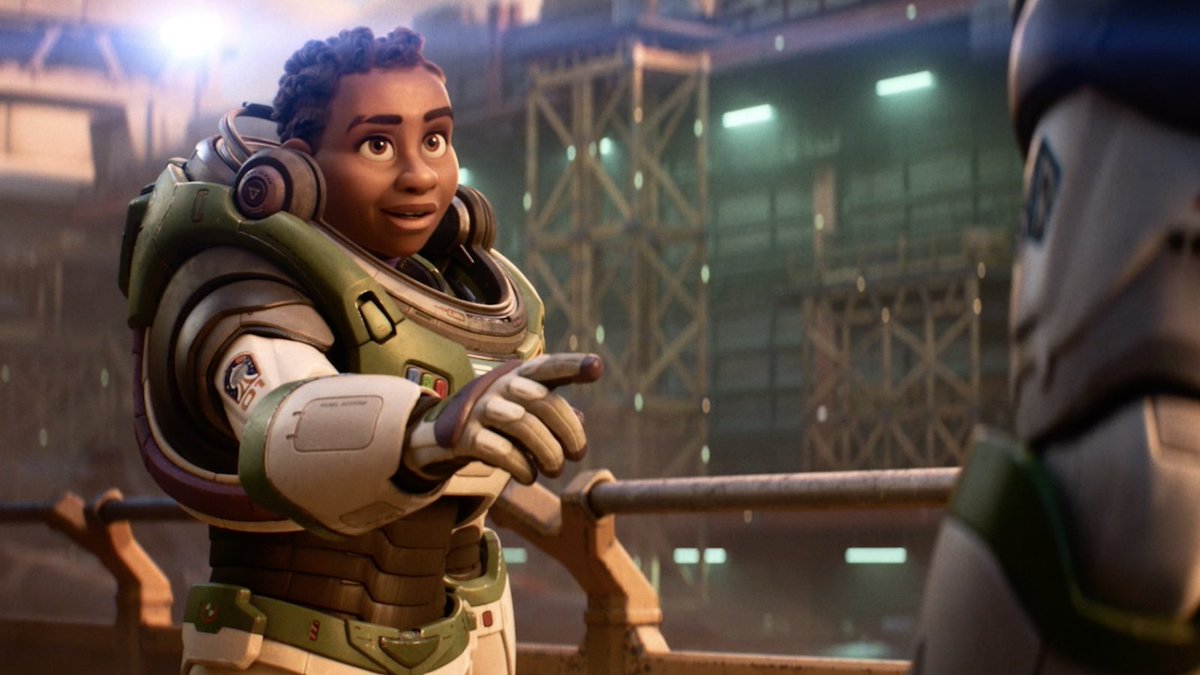 simonpmobbs's tweet photo. Made a point of seeing  #lightyear before its cinema run ends. The action sequences were a little repetitive but the #characterdesign and #3Danimation were as excellent as expected from #Pixar. #Sox was very funny and the sequence showing #hawthorne aging was particularly moving. https://t.co/WtQya96KKp