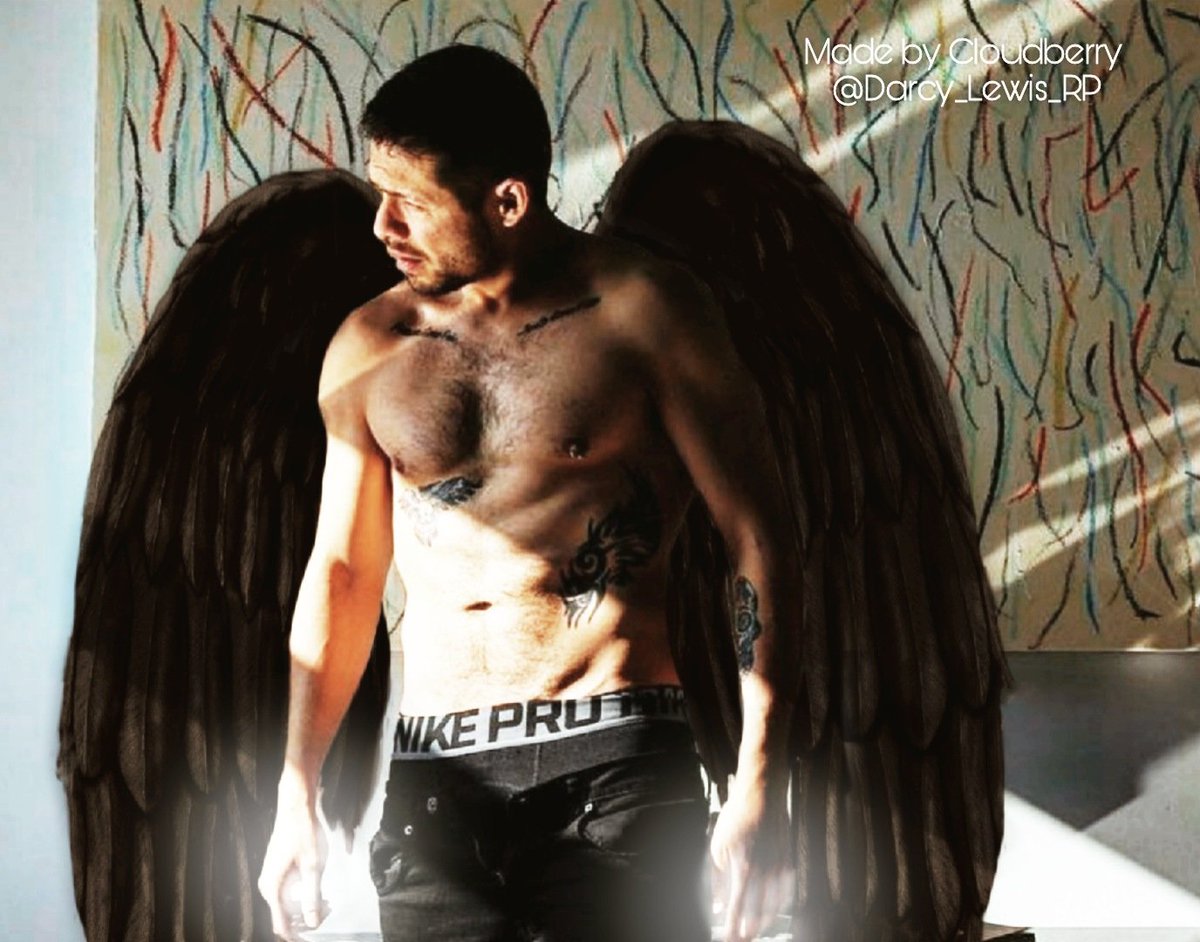 Darcy_Lewis_RP's tweet image. #MCM 

Cal has the most beautiful wings, and a certain 'heavenly glow'. But the resemblance to an angel only goes so far. Pretty sure angels aren't built for sin.