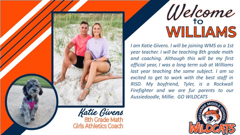 WELCOME KATIE GIVENS!