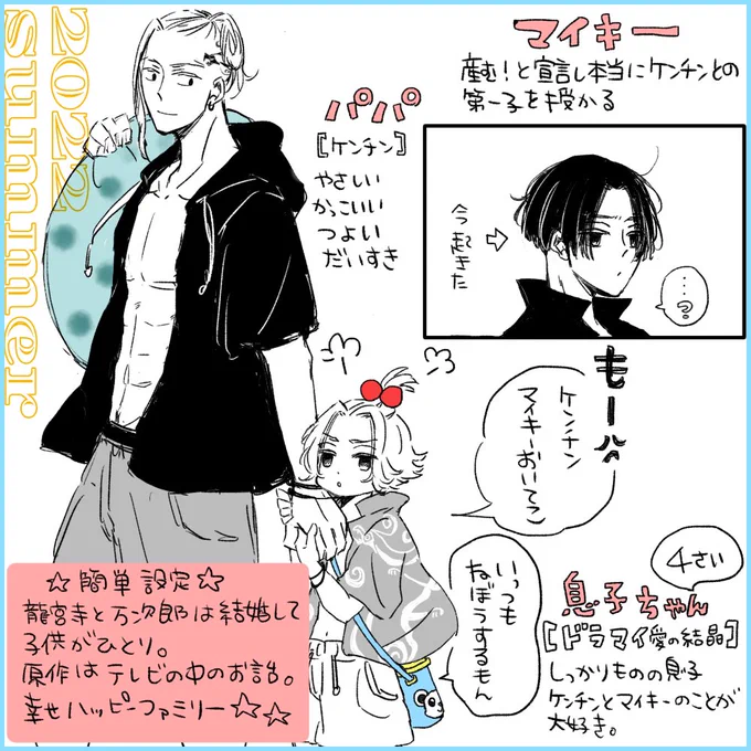 先々週の🐉🏍【#龍宮寺家の夏休み】
※ドラマイとその息子ちゃんの再放送です
※今週もがんばるぞい✍️ 