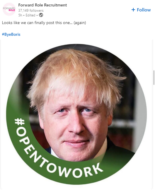 TheDrum's tweet photo. Brands are continuing to react to #BorisJohnson resigning. Check out the memes from @BurgerKing, @Zoopla and @innocent ✨
➡️ https://t.co/S0RA0GA08I
#BorisJohnsonResign #BorisOut #ResignationWatch #Boris #Politics https://t.co/pg1GpbunhD