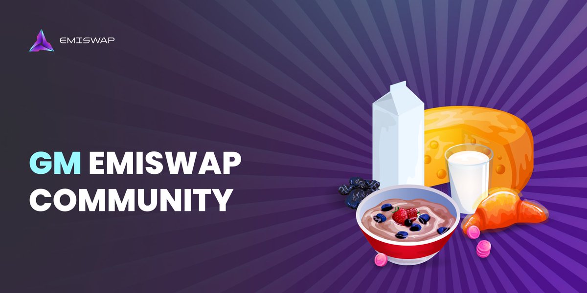It’s going to be a great week. We wish you all a focused week🚀.

#Emiswap