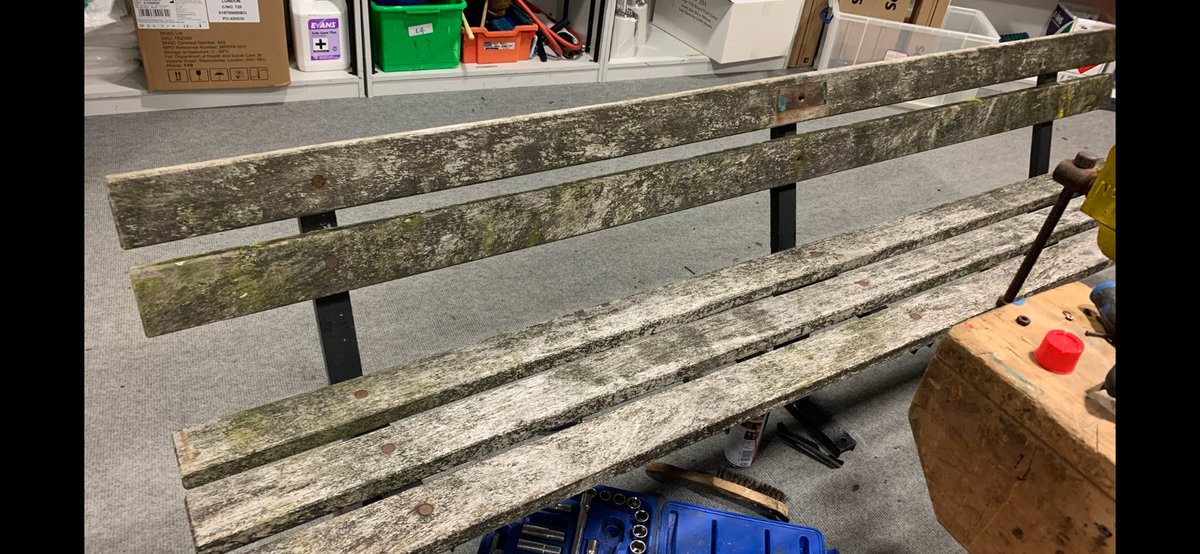 FulwoodAcademy's tweet photo. Our lovely Mick has done a fabulous job restoring this 50-year-old bench. Fifth year students of 1972 presented the bench to school! It is a small piece of Fulwood’s history.
#RestoringHistory #FulwoodSuccess #TEAM #Memories #50years https://t.co/5e45A6wX3D