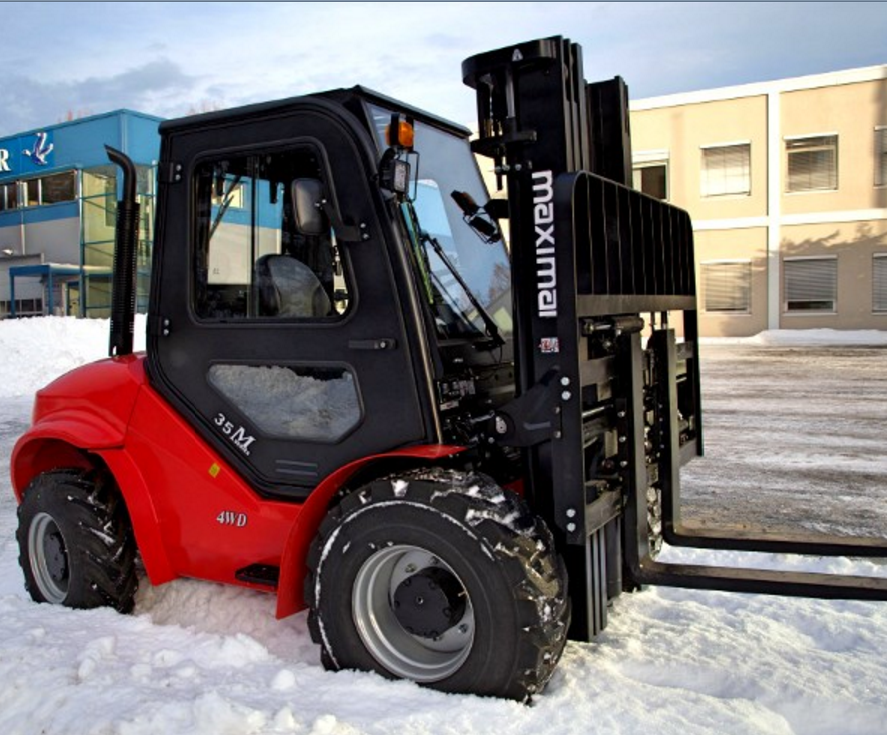 Working in the snow!