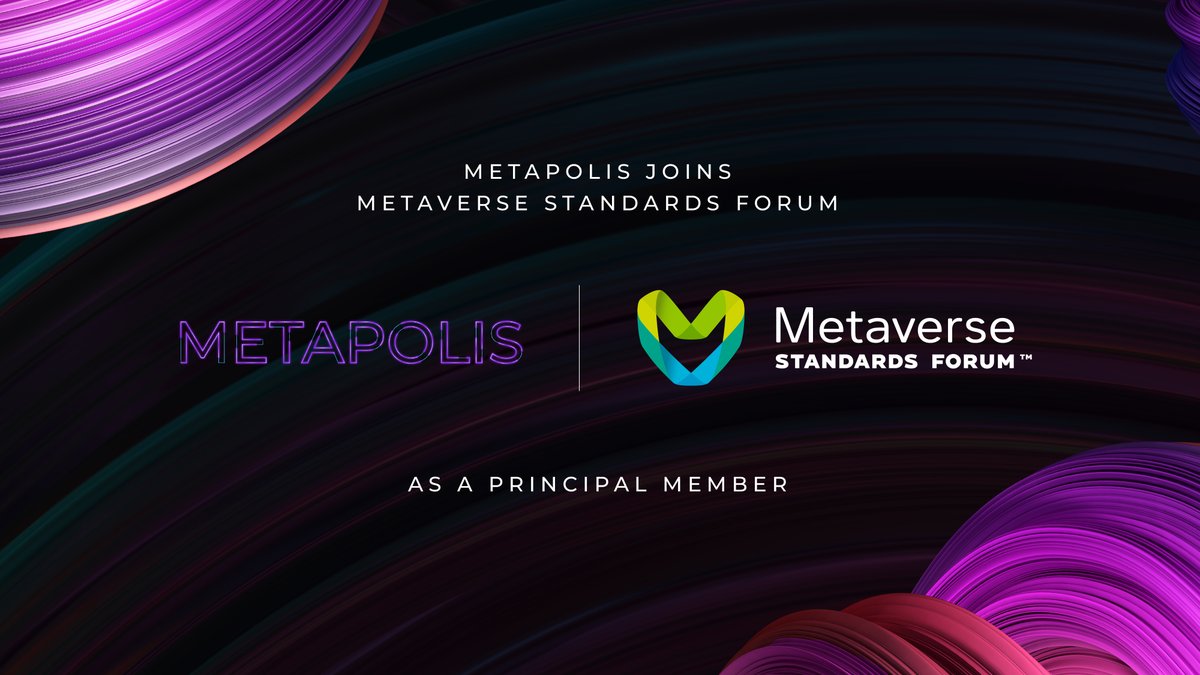 We've got some great news to kick off Monday!

<a href="/themetapolis/">Metapolis</a> has joined the <a href="/Metaverse_Forum/">Metaverse Standards Forum</a> as a Principal Partner! 

We now have a hand in developing the standards and tools to enable greater metaverse interoperability, and steering the future of this space!
