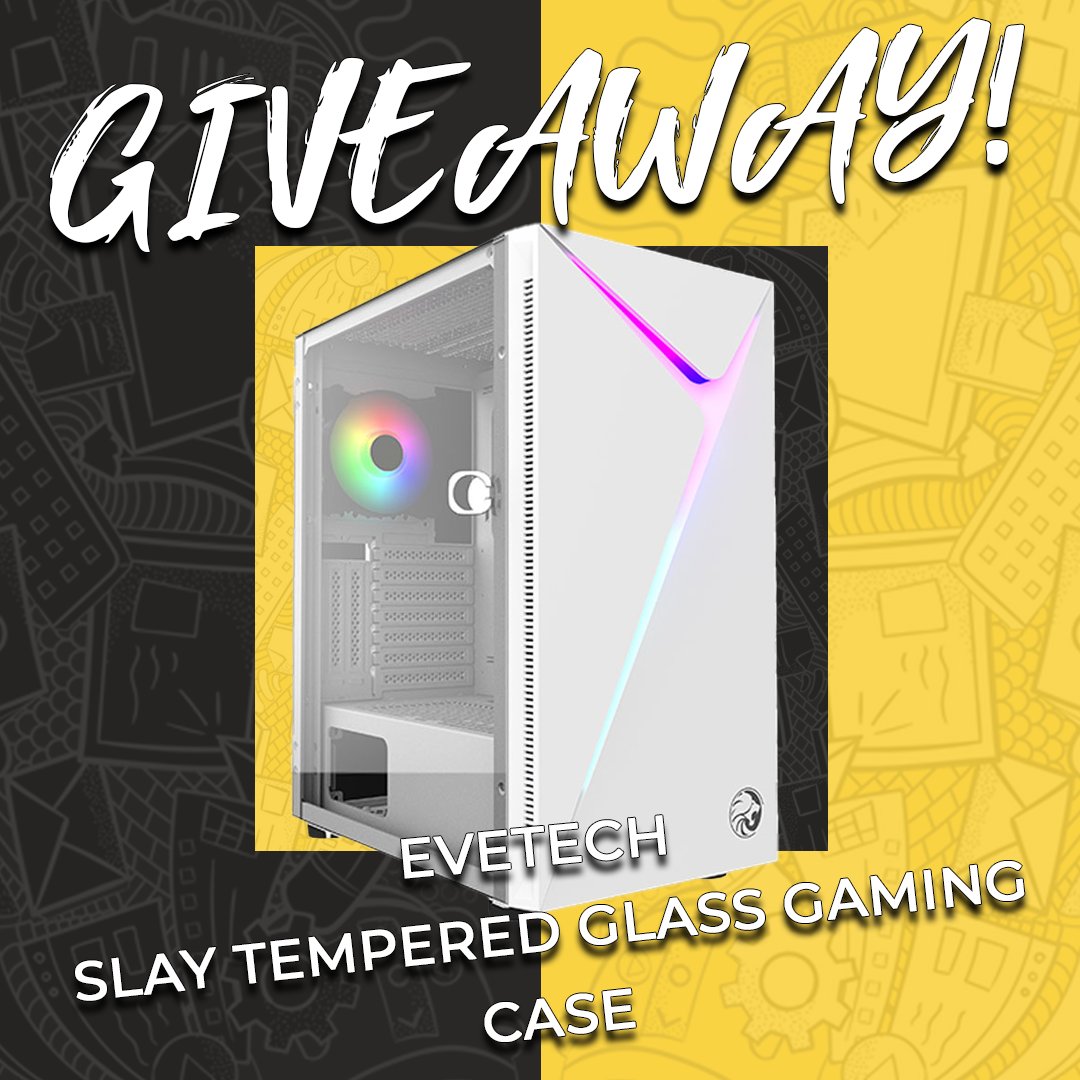 Evetech's tweet photo. We are giving away an "Evetech SLAY Tempered Glass Gaming Case" All you have to do to win is to write your best caption to the photo below😈

Rules are simple:
1. Follow Evetech!
2. Retweet this post!
3. Drop your best caption down in the comments!

#Giveaway  #Evetech https://t.co/saxVziYGc7