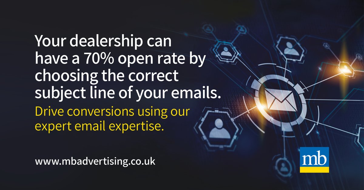 If your email campaigns have lost their sparkle, we're your full-service marketing agency that can help you to deliver future ones using award-winning software to generate maximum results for your dealership.#emailcampaigns #automotive mbadvertising.co.uk.