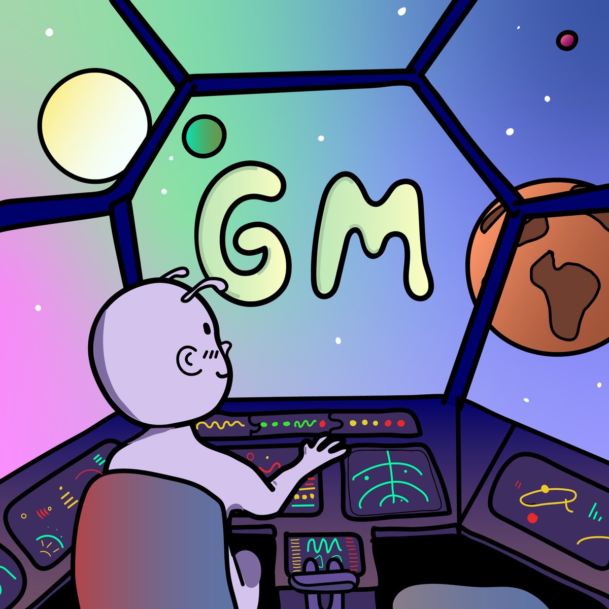 GM everyone 🚀☀️
❤️ to get a chance to Whitelist 

#nft #nfts #nftart #nftcollectors #nftcommunity #NFTProject #NFTdrop #NFTartwork #Giveaways #whitelist