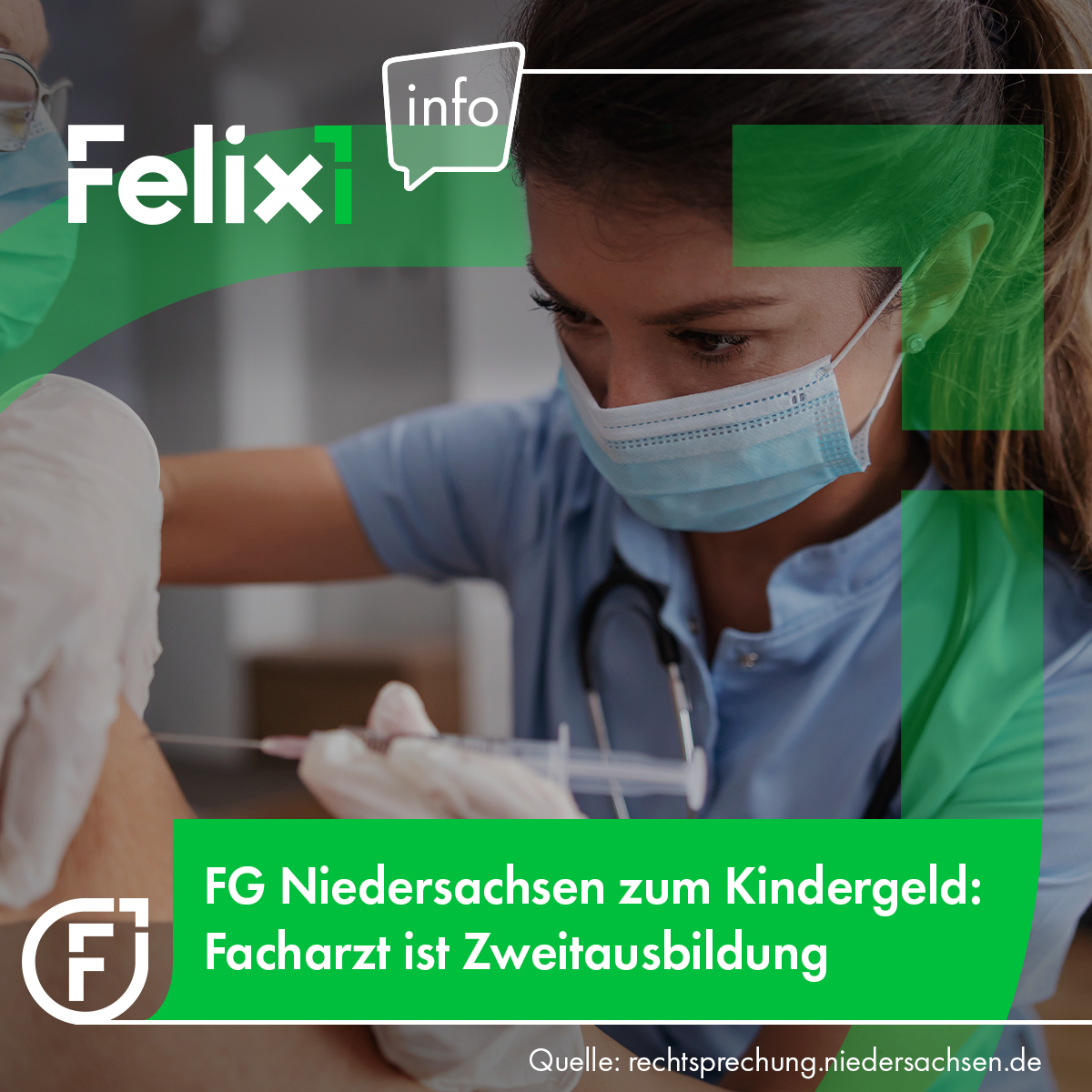 felix1_de's tweet image. Absolviert ein Kind im Anschluss an das #Medizinstudium eine Weiterbildung zum #Facharzt, besteht für den Weiterbildungszeitraum kein Anspruch auf #Kindergeld. #felix1 #felix1news

👉 Zum Urteil: rechtsprechung.niedersachsen.de/jportal/portal…Â¶mfromHL=true#focuspoint