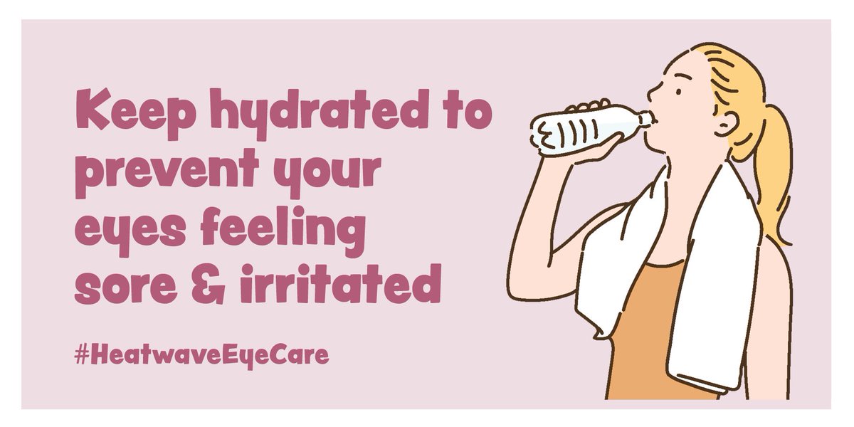 myvisionmatters's tweet image. Dehydration can leave your eyes feeling sore &amp;amp; irritated. Other common symptoms of dehydrated dry eyes include floaters (small specks or dots moving in the field of vision) and blurry vision. #HeatwaveEyeCare #KeepHydrated #SelfCare #VisionMatters