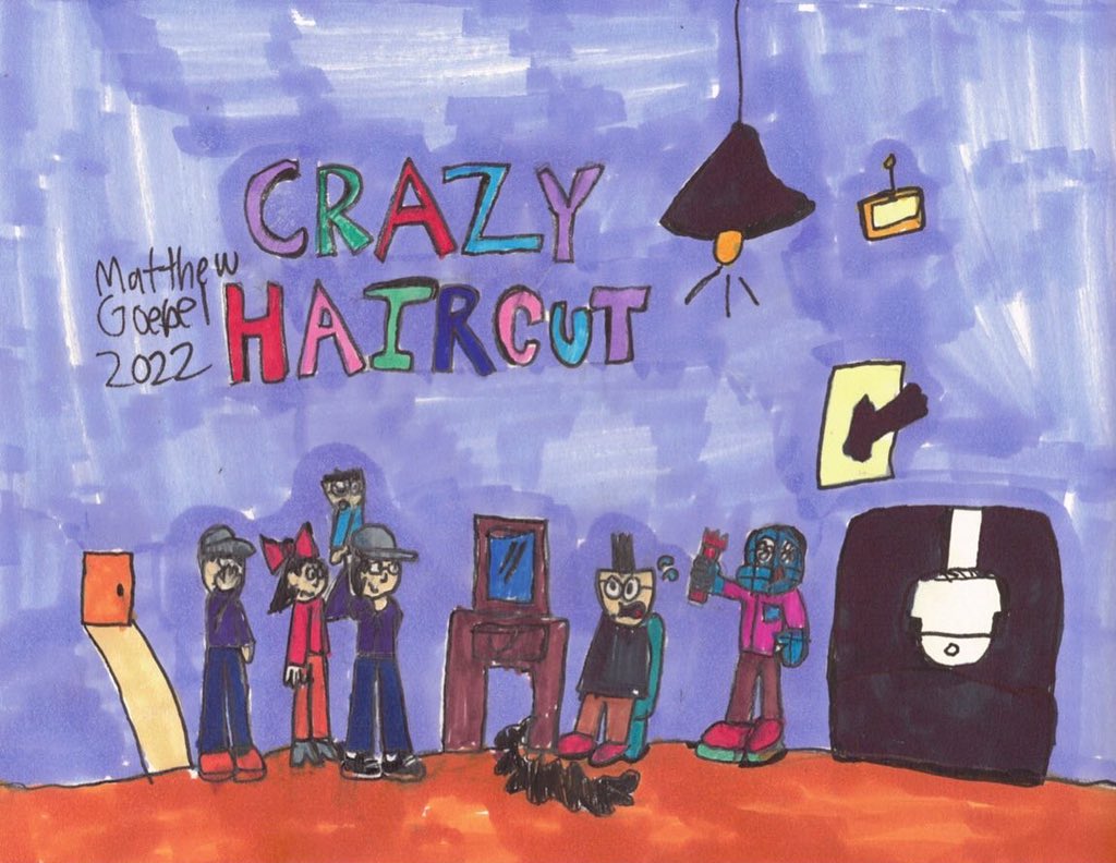 FocusComic's tweet photo. Check out our students comic art this week. This week our students translated a comic script into a comic panel. They practiced visualizing and generating meaningful art by imagining themselves at a hairdressing school with Focus, and learning how to depict different emotions. https://t.co/oLDyFNKpT2