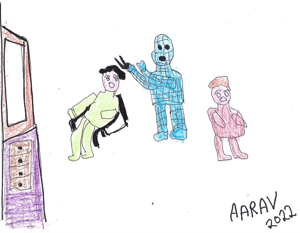 FocusComic's tweet photo. Check out our students comic art this week. This week our students translated a comic script into a comic panel. They practiced visualizing and generating meaningful art by imagining themselves at a hairdressing school with Focus, and learning how to depict different emotions. https://t.co/oLDyFNKpT2