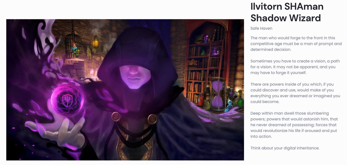 🎁I am giving away Ilvitorn🔮SHAman🧙‍♂️Wizard #NFT

🚨 Check out 🛡️<a href="/Inheriti_com/">Inheriti®</a> and reduce the risk of losing utility tokens and #NFTs within metaverses, or any other ecosystem🔐

✅TO DO:
Follow <a href="/Inheriti_com/">Inheriti®</a> &amp; <a href="/cryptosvet_si/">CryptoSVET</a> 
👍Like&amp;🔁RT
🎯Tag 3 friends

🥳11 Winners 31 July🎉