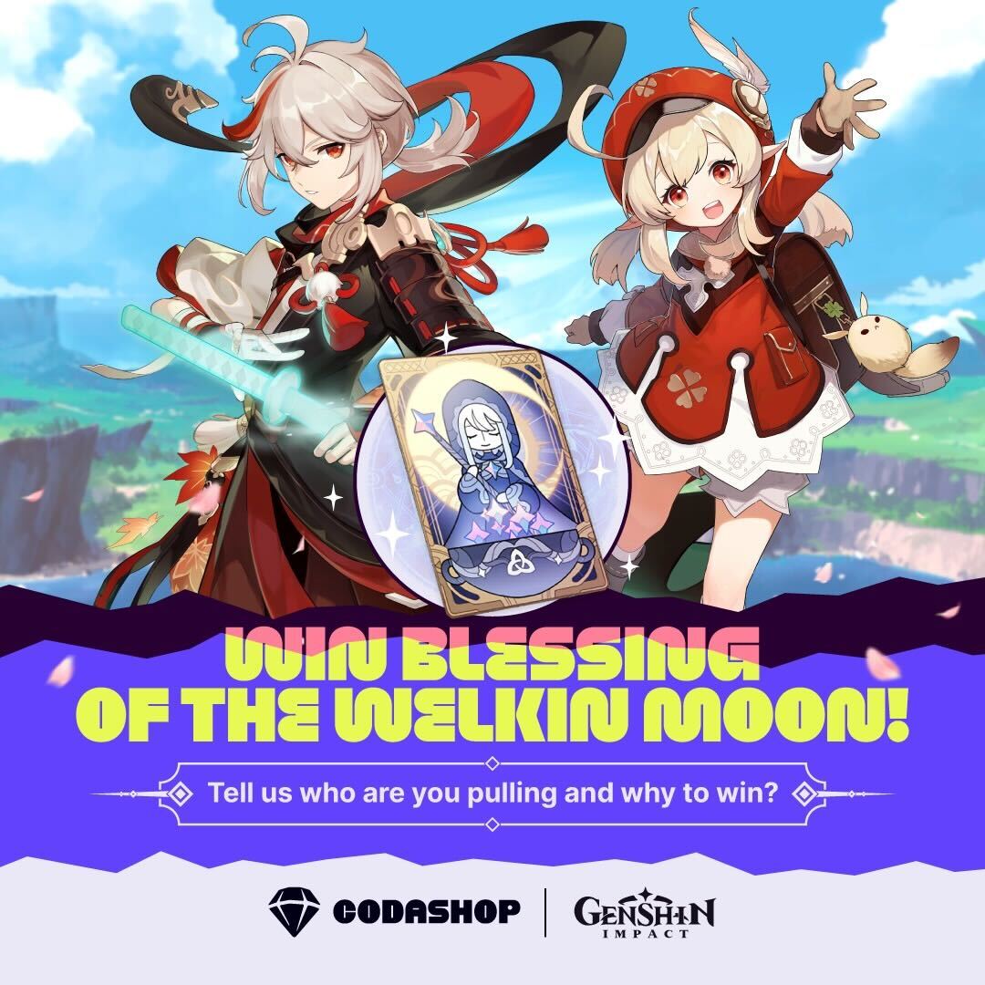 Codashop_ph's tweet image. Another Welkin Giveaway, because we love you all so much!

- Follow @Codashop_ph 
- RT/QRT with the answer: Who are you pulling and why?
- 10 winners will be selected before the next ver update.

#GenshinImpact #CodashopPH