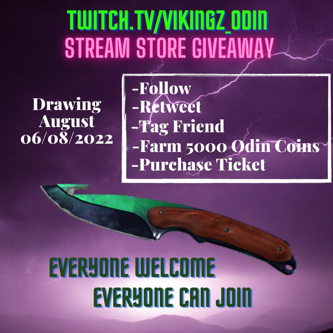 OdinVikingz's tweet photo. 🚨We are Live! https://t.co/btAkpqU1Xq

Happening Now!

4 M4A4 Giveaways
Sub Gifter Giveaway
Raffle Giveaways
TOPSKIN Depositor Giveaway
Stream Store Giveaway
Sub Goal Giveaway

✅Follow + RT + Tag Friend
✅Be Live on Stream

#csgo #topskin_csgo #csgoskins #CSGOGiveaway https://t.co/6KqytXqqq4