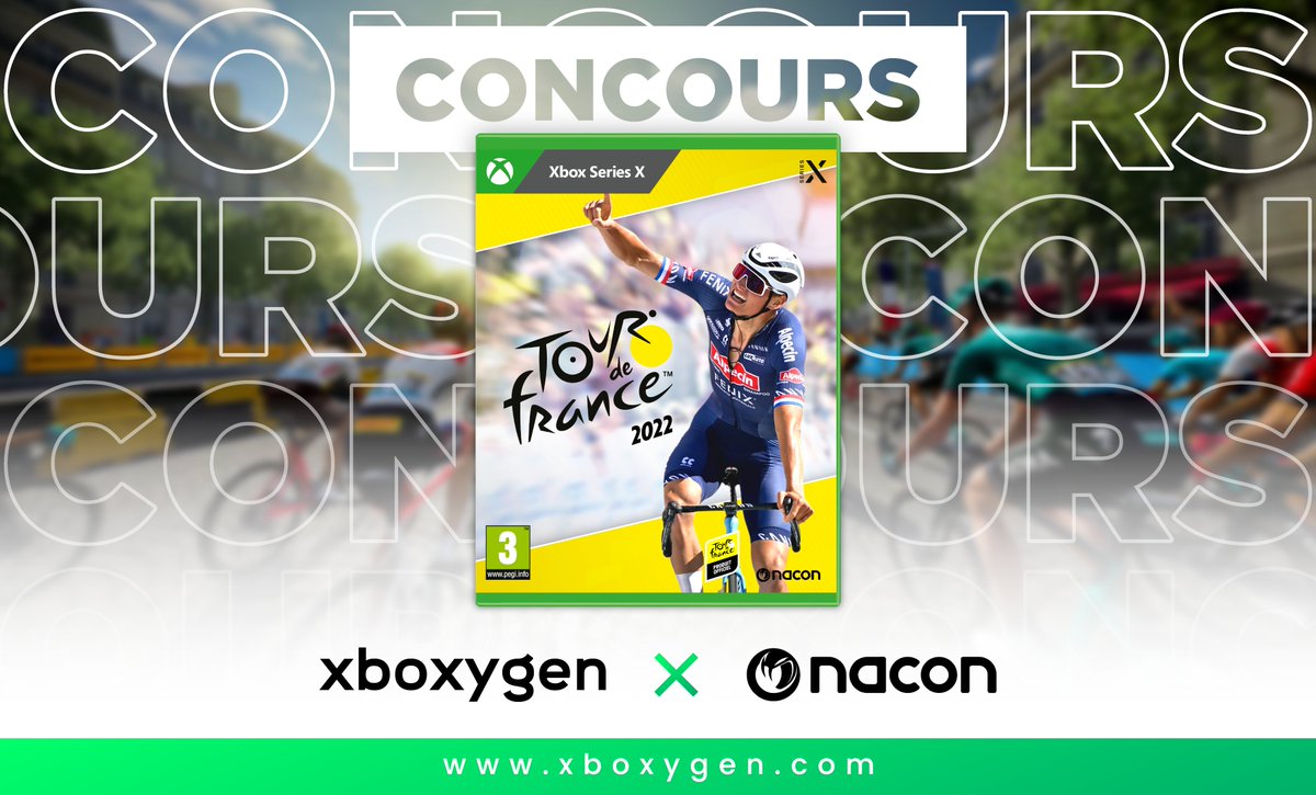 Xboxygen's tweet image. 🎁#CONCOURS🎁

Deux jeux Tour de France 2022 à gagner sur #Xbox !

🎧 Un jeu pour toi + un jeu pour un(e) pote à taguer dans le RT !

🔁 RT ce tweet
✅ Follow @Xboxygen et @NaconFr
 
🍀 TAS 25/07