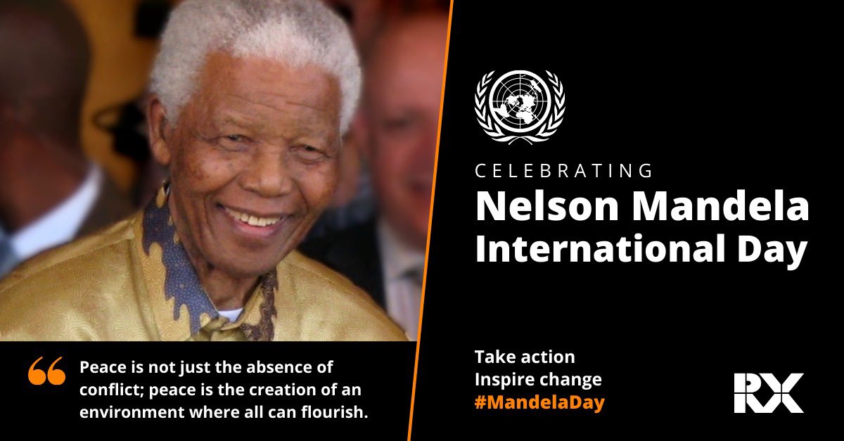 July 18th marks Nelson Mandela International Day. Each and every one of us has the ability &amp; the responsibility to start changing the world for the better. #MandelaDay is an important reminder to take #ActionAgainstPoverty &amp; make a positive impact on our communities and society.