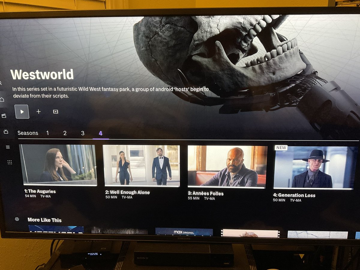 djariya's tweet photo. I am loving #Westworld season 4.  Newest episode was amazing with some cool twists and reveals.  Huge props to @lisajoynolan and #jonahnolan and their writers. Also @ThandiweNewton has been absolutely killing it as Maeve. @hbomax @HBO @WestworldHBO https://t.co/txpUWe46Ji