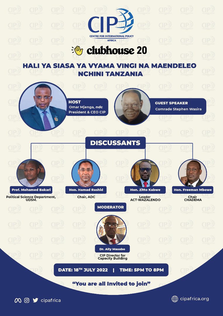 AbbasMwalimu's tweet photo. Hali ya Siasa nchini Tanzania @ccm_tanzania @ChademaTz @ACTwazalendo @freemanmbowetz @zittokabwe https://t.co/qwD8eyCoHL