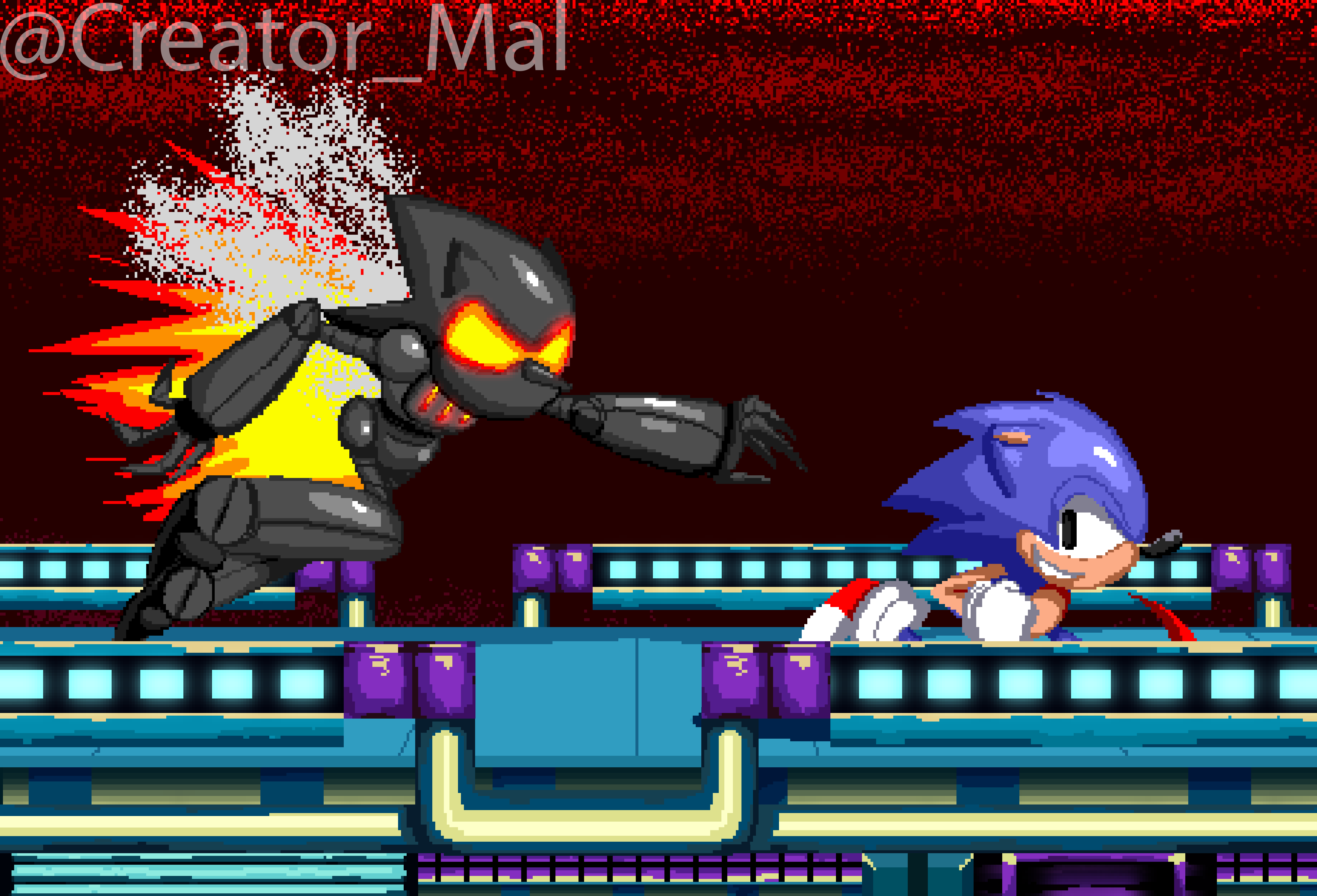 Metal Sonic, Furnace, and Chaos Sonic Meme by Brokenhollowglass on