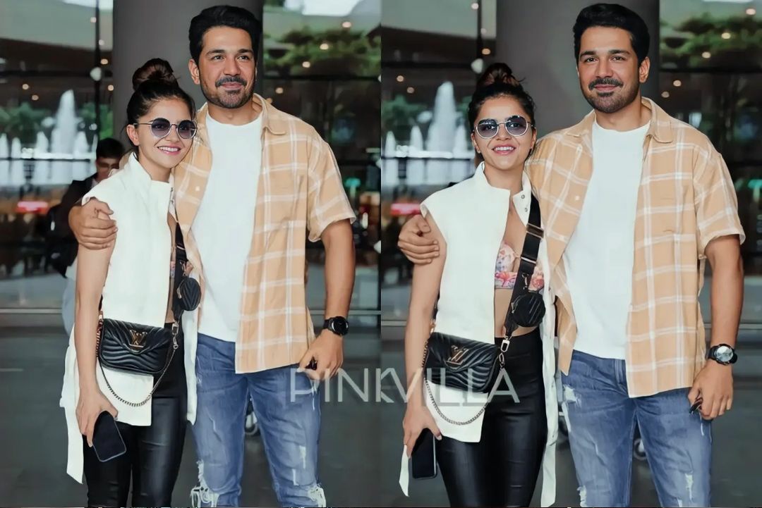 vaishumoon's tweet photo. Can't take my eyes off from this lovely couple. ✨🥰 @RubiDilaik &amp; @ashukla09 

#RubinaDilaik #AbhinavShukla #RubiNav ❤ https://t.co/UxUu300stE