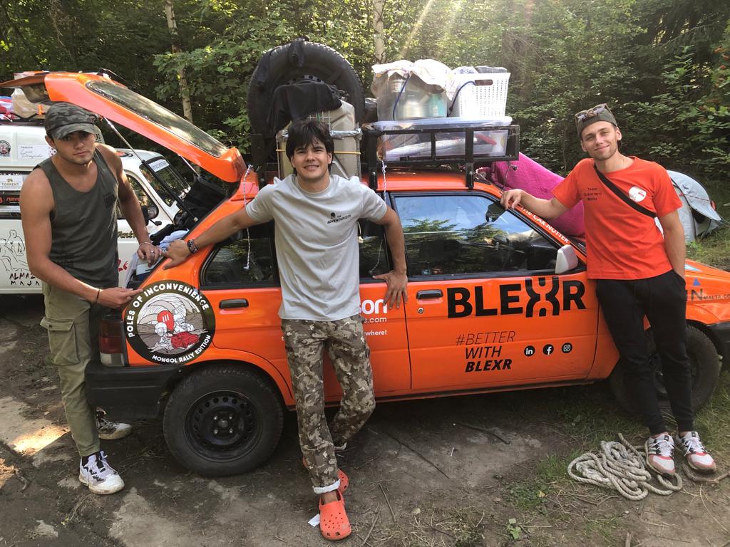 BlexrCom's tweet photo. We're sponsoring three young men who are driving Dommy, a 32-year-old Subaru J10 in the @mongolrallylive Sebastian, Andrea and Neal are driving from Czechia to Georgia, hoping Dommy won't break down (too much). Good luck guys! Having an adventure is always #betterwithblexr https://t.co/GAX3KmWqMv