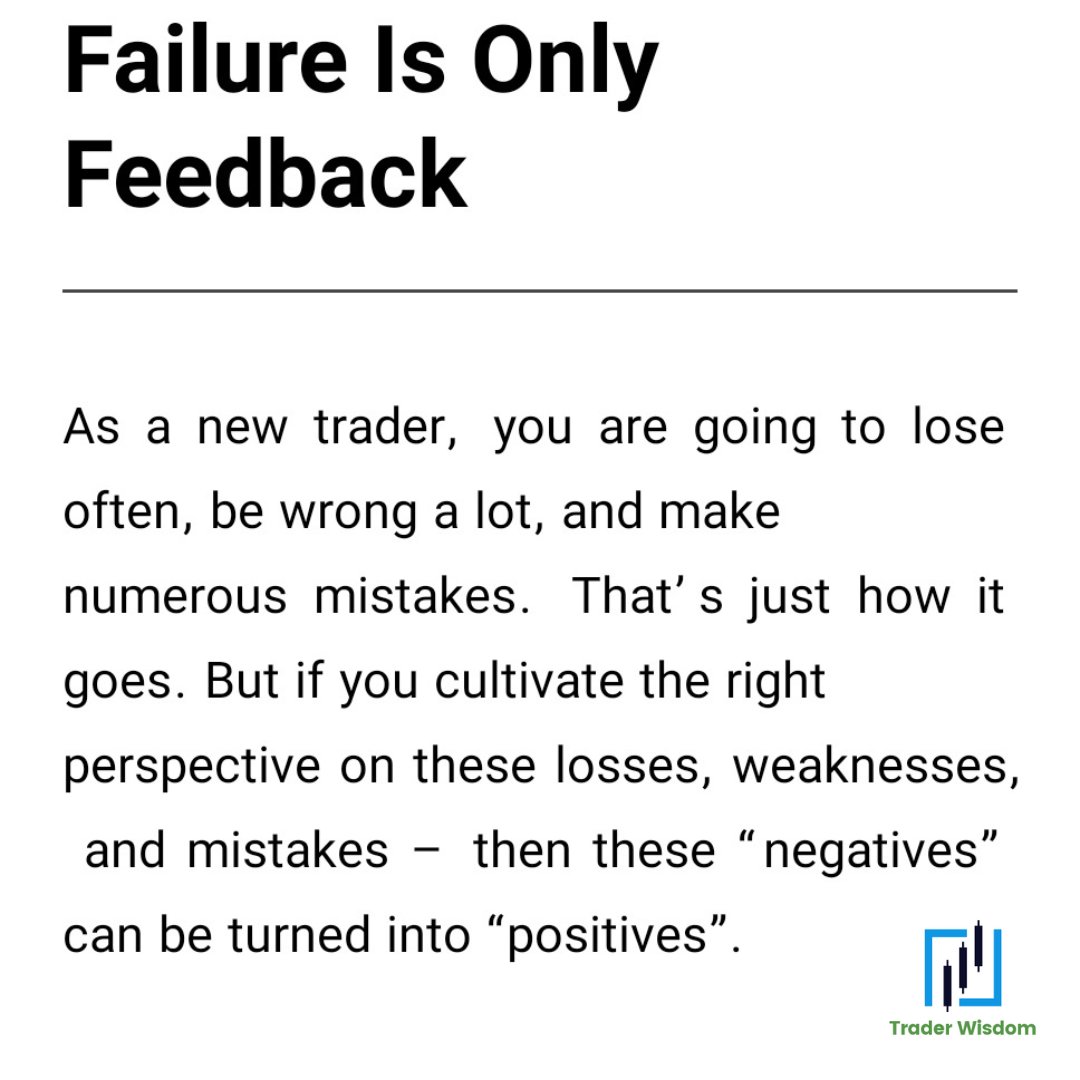 TraderWisdom1's tweet photo. Failure is Only Feedback..

#traderwisdom #tradingloss #trading https://t.co/7qNrJl4jp0