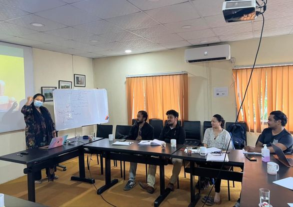 Workshop Regarding Business Fundamentals for DRRM PSIC Bootcamp Participants DAY 1.
The workshop was divided into two sessions:
• Branding and Marketing
• Market research/Product Feedback
We would like to express our gratitude to Mr.Anuj Shrestha and Ms. Deeptangshu Thapa