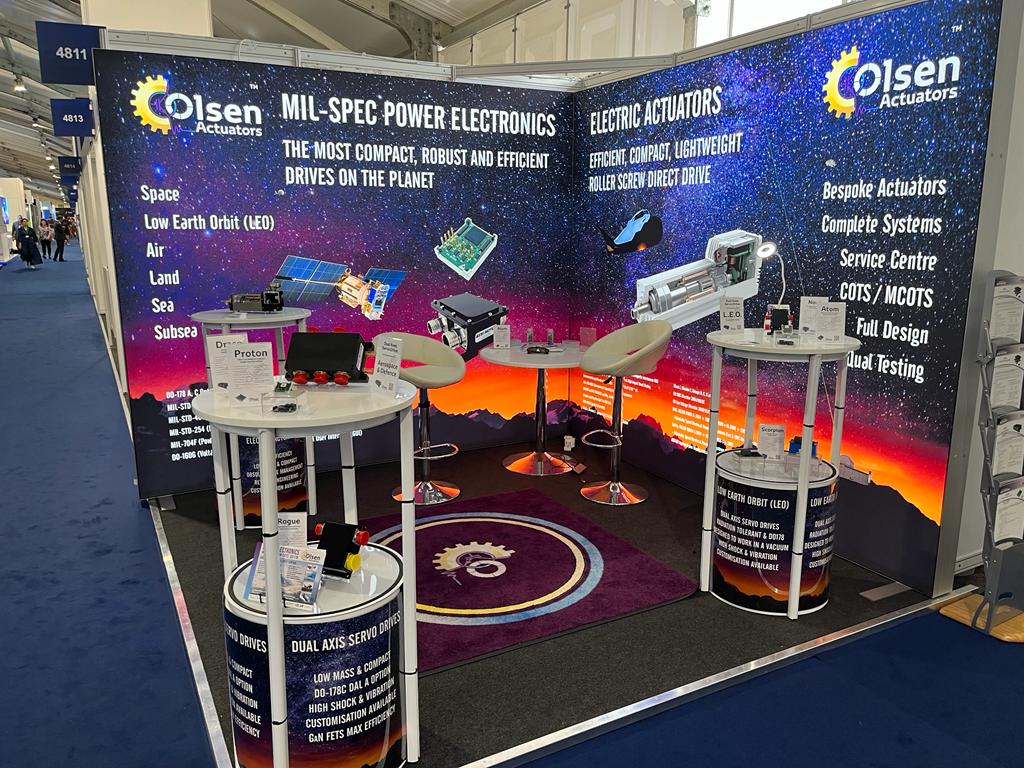 OlsenActuators's tweet photo. Olsen are at the Farnborough International Airshow! We have a new range to showcase, perfect for the most cutting-edge aerospace and space applications. Find us right next to the entrance to the Space Show on Stand 4811 in Hall 4 #FIA2022 #Aerospace #Space #LEO https://t.co/8td2neC781