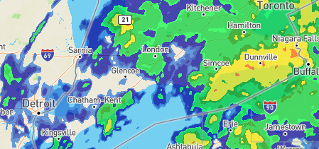 myFM_News941's tweet photo. It may be best to plan for inside activities today! 

We'll see a few showers ending around noon, then a mix of sun and cloud with a 30 percent chance of showers and risk of a thunderstorm later this afternoon.

A high of 28, with the humidex reaching 35. #sttont

-Kennedy https://t.co/lzyK8sq2Sr