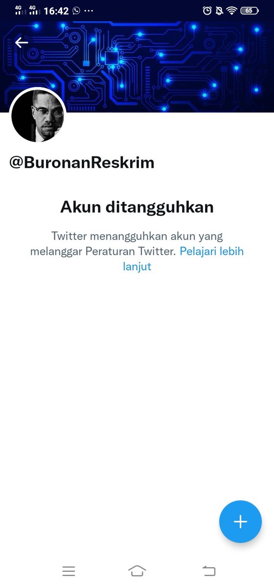 SukarsihY's tweet photo. @DeniAryo121 @Valosenadya1 @BuronanMabes @BuronanReskrim Akunnya ditangguhkan https://t.co/DDccbYNCDj