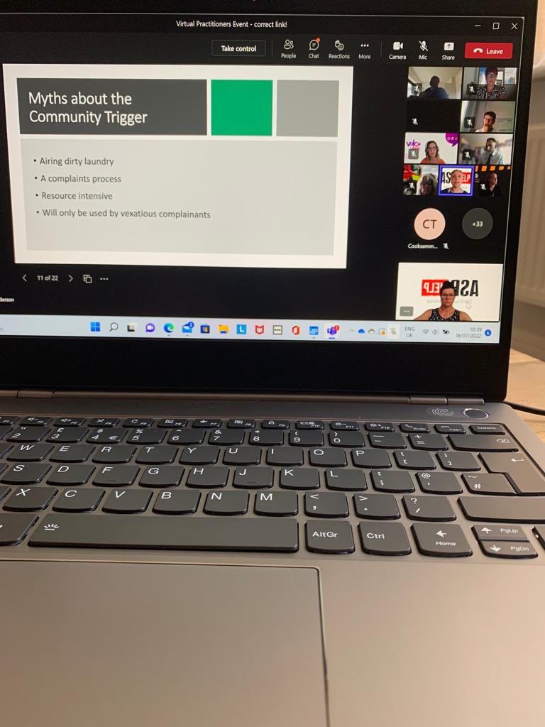 asbhelp's tweet image. Our Practitioner Support Manager @KatyAnderson147 in action presenting to @NorthantsPolice on the #communitytrigger #ASBAwarenessWeek