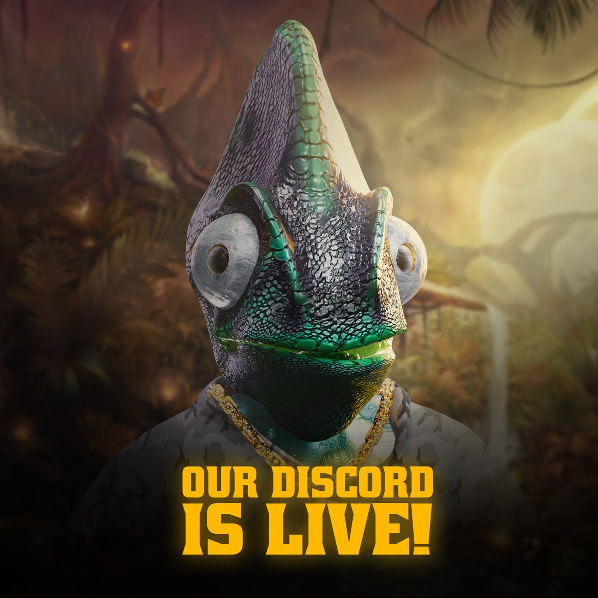 chameleon_meta's tweet photo. The wait is over, Join our Discord now to check out our Meta Chameleon NFT Heroes.

 https://t.co/EgYKoOGXnK

#ETH #NFTs #nftarti̇st #NFTcollectibles #metachameleonsociety #nftcommunity #Crypto #NFTGiveaways #NFT #nft #nfts #NFTdrop #NFTdrops #NFTCommunity #NFTshill #nftarti̇st https://t.co/1cW1dMcZea