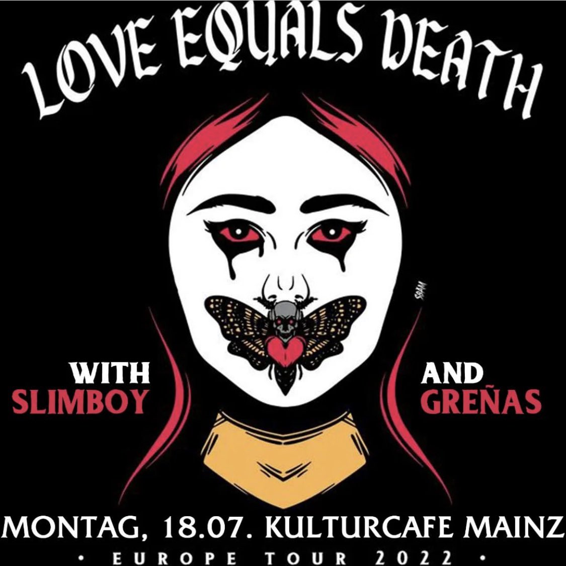 First EU show today in Mainz, Germany with Slimboy at Kulturcafe Mainz